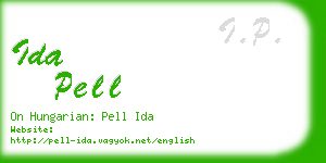 ida pell business card